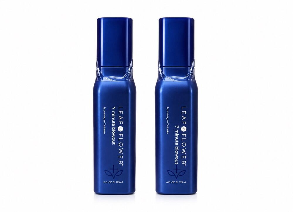 2 Pack Leaf & Flower 7 Minute Blowout Heat Styling Spray 6 fl oz / 175 mL